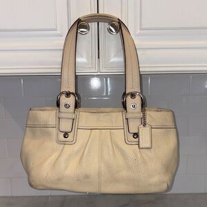 Coach Bag Purse Handbag Leather Soho Pebbled Pleated Business Tote Pocketbook